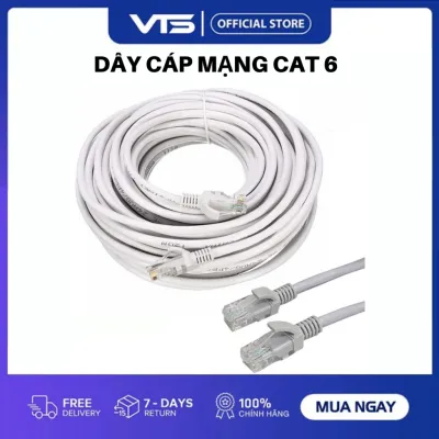 Dây Cáp Mạng Lan Cat 6 - Bấm Sẵn 2 Đầu, Cắm Là Chạy 5/10/15/20/30 Mét - VTS SmartHome