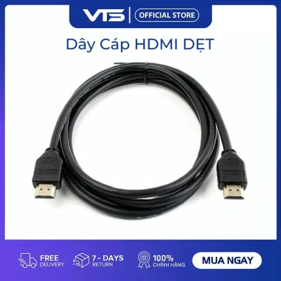 Dây Cáp HDMI 1.5m 3m 5m 10m dẹt đen - Dây cáp kết nối cổng HDMI 2 đầu tốt chống nhiễu - Việt Toàn Smarthome