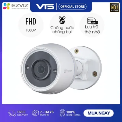 [NPP CHÍNH HÃNH] Camera IP Wifi EZVIZ C3TN 2MP, H.265 Ngoài Trời, (Bản Nâng Cấp C3WN), Chuẩn IP67- VTS Smarthome