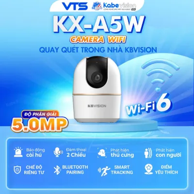 Camera Wifi KBVISION A3W 3MP | A5W 5MP - Xoay 360 Độ, Đàm Thoại 2 Chiều, Theo Dõi Chuyển Động