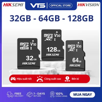 Thẻ Nhớ Micro SD HIKSEMI (HIKVISION) 32GB/64GB/128GB/256GB Chính Hãng, Class 10, 92MB/s, Chuyên Dụng Cho Camera