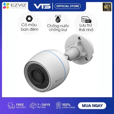 [NPP CHÍNH HÃNH] Camera IP Wifi EZVIZ C3TN 2MP Full Color, H.265 Ngoài Trời, Có Màu Ban Đêm, Tích Hợp Micro Thu Âm - VTS
