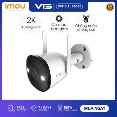 Camera IP Wifi IMOU F42FP 4MP, Quad HD 2K - Có Màu Ban Đêm - Thu Âm - Tầm xa hồng ngoại 30m