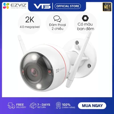 Camera WIFI Ngoài trời EZVIZ C3W PRO 4MP IP67, Màu Ban Đêm, Âm Thanh 2 Chiều, Đèn và Còi Báo Động, AI