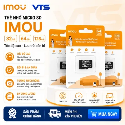 Thẻ Nhớ Micro SD 32GB/64GB/128GB IMOU, Lưu Trữ Cho Camera - Speed 80MB/s - Hàng Chính Hãng