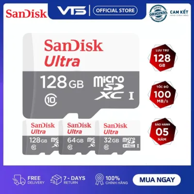 Thẻ Nhớ Micro SD Sandisk Chính Hãng 32GB/64GB/128GB – Tốc Độ Cao, Bền Bỉ, Chuyên Dùng Cho Camera,...