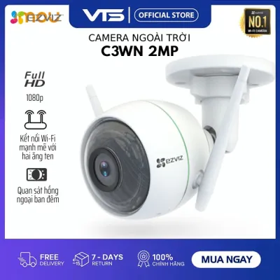 [NPP CHÍNH HÃNG] Camera Wifi EZVIZ C3WN 2.0MP, Hồng Ngoại 30M, Chống Bụi Bẩn IP66, Hỗ Trợ Thẻ Nhớ 256GB, BH 2 Năm - VTS