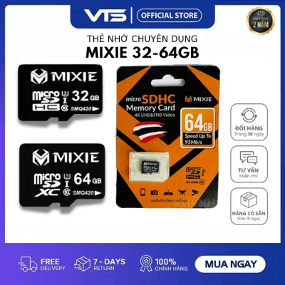 Thẻ nhớ Micro SD Mixie 64Gb 95MB/s U3, Chuyên dụng cho Camera Chính Hãng, Bảo Hành 3 Năm - VTS Store