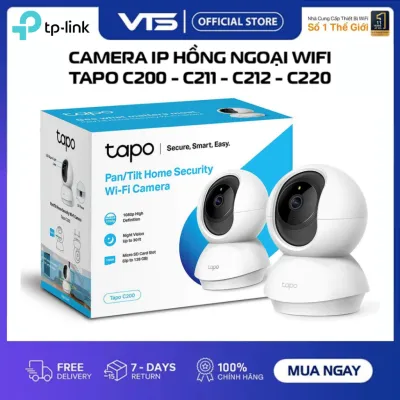 Camera WiFi TP-Link Tapo C200/C222/C230 Xoay 360 Độ, Đàm Thoại 2 Chiều - Chính Hãng TAPO TPLINK