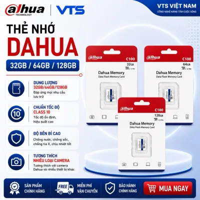 Thẻ Nhớ Micro SD DAHUA 32GB/64GB/128GB Hàng Chính Hãng, Tốc Độ Cao, Chuyên Dùng Cho Camera