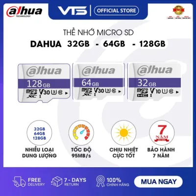 Thẻ Nhớ Micro SD DAHUA 128GB | 64GB | 32GB Tốc Độ Đọc 95MB/S Chính Hãng, Chuyên Dụng Cho Camera, Bảo Hành 7 Năm