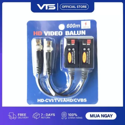 [NPP CHÍNH HÃNG] Bộ Jack Balun Chuyển Đổi Tín Hiệu Camera Loại Tốt (1080P) - CVI/TVI/AHD/CVBS - VTS Smarthome