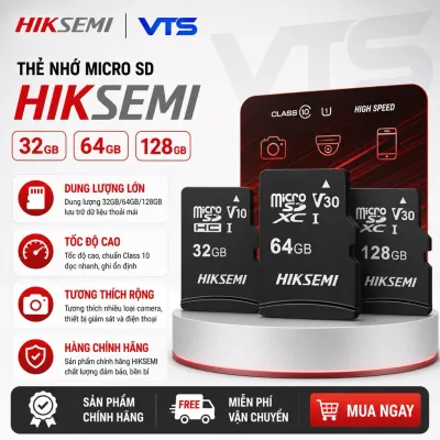 Thẻ Nhớ Micro SD HIKSEMI (HIKVISION) 32/64/128GB 92Mb/s - Thẻ Nhớ Lưu Trữ Chuyên Dụng Cho Camera