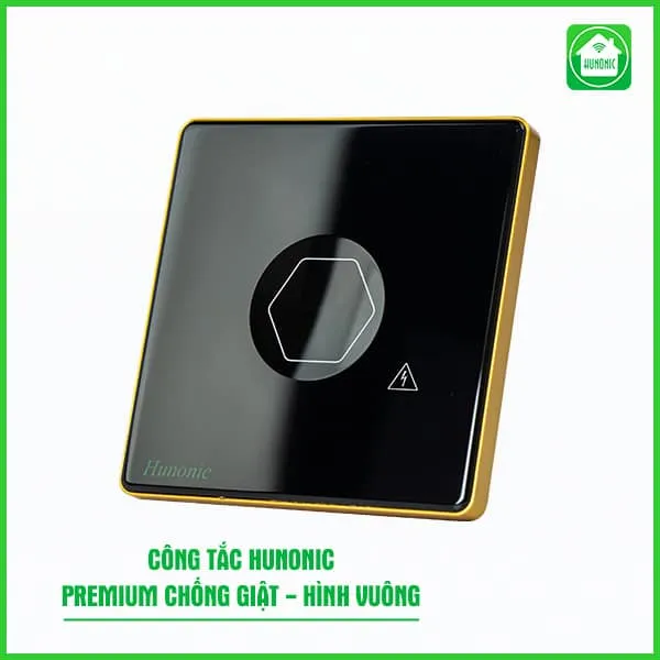 Công Tắc Chống Giật Bình Nóng Lạnh Thông Minh Premium Hình Vuông