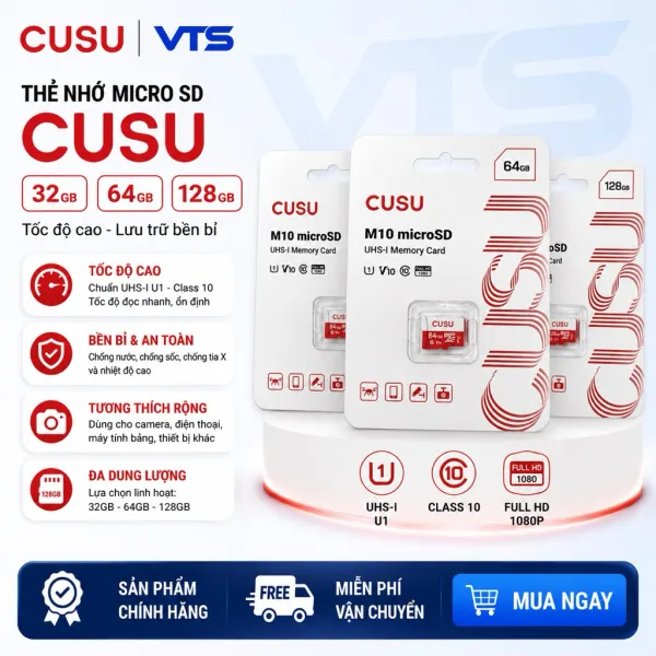 Thẻ nhớ Micro SD 32GB DAHUA DSS Class 10 chuyên Camera WIFI, Máy Ảnh, Điện Thoại, ...BH 2 Năm - VTS