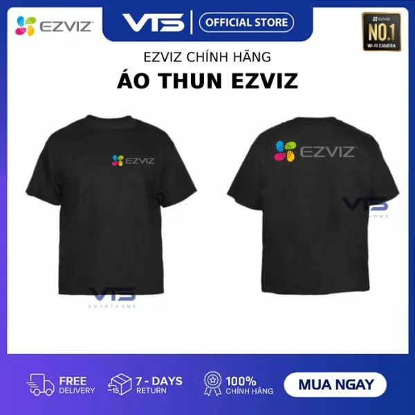 Áo Thun EZVIZ, IMOU, DAHUA - Vải Co Giãn 4 Chiều, Phù Hợp Làm Đồng Phục Doanh Nghiệp, Thích Hợp Cho Anh Em Kĩ Thuật