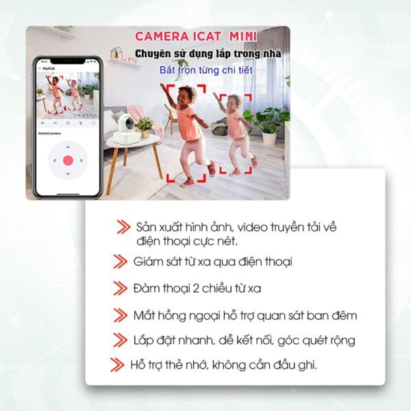 Camera Wifi Thông Minh ICat Mini 3