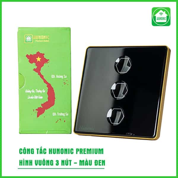 Công Tắc Hunonic Premium Hình Vuông 4