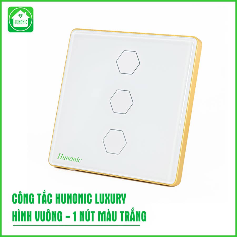 Công Tắc Hunonic Luxury Hình Vuông 6