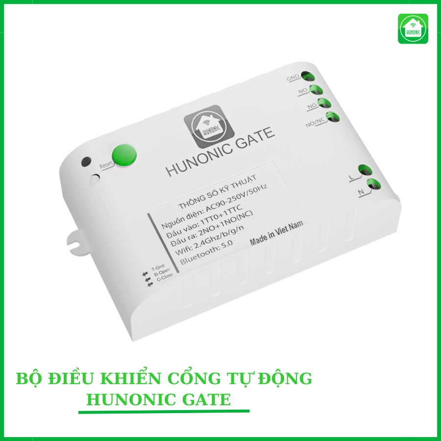 Bộ điều khiển cổng tự động Wifi HUNONIC GATE| Điều khiển cổng tự động từ xa qua điện thoại