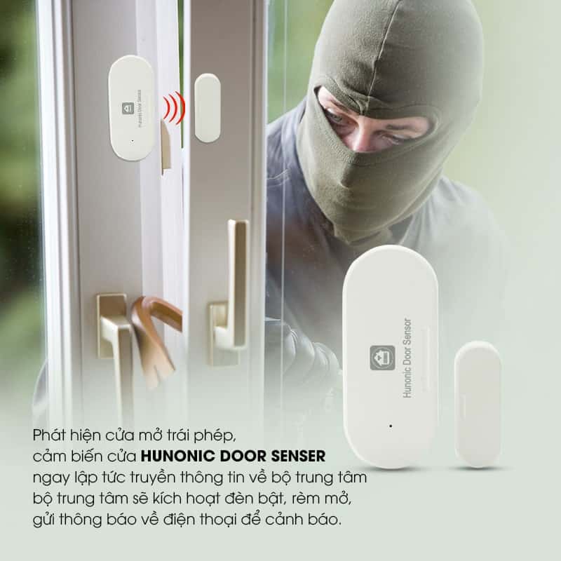 Bộ cảm biến cửa BLE Mesh Hunonic Door Sensor 2