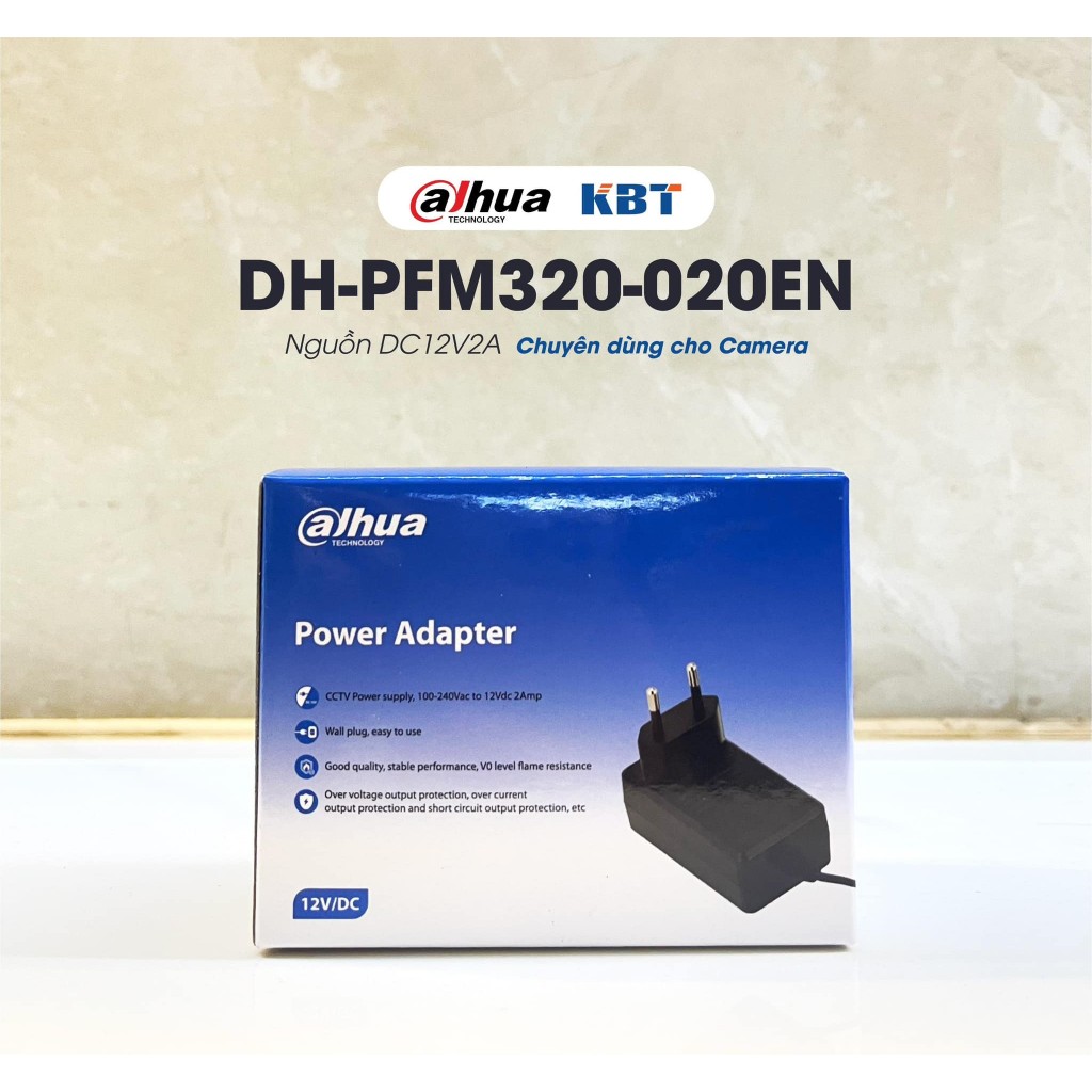 Nguồn Camera DAHUA 12V-2A DH-PFM320-020EN, Nguồn 12V2A chuyên dụng camera, Adapter Camera CCTV 6