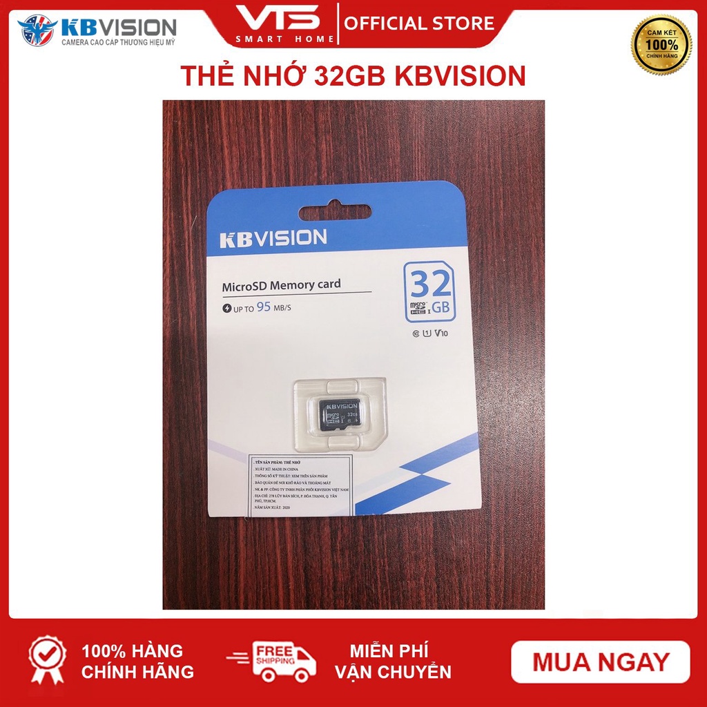 Thẻ nhớ KBVISION 32GB MicroSD Ultra Class 10, 32GB | 64GB | 128GB Chuyên dụng cho Camera - VTS SmartHome 7