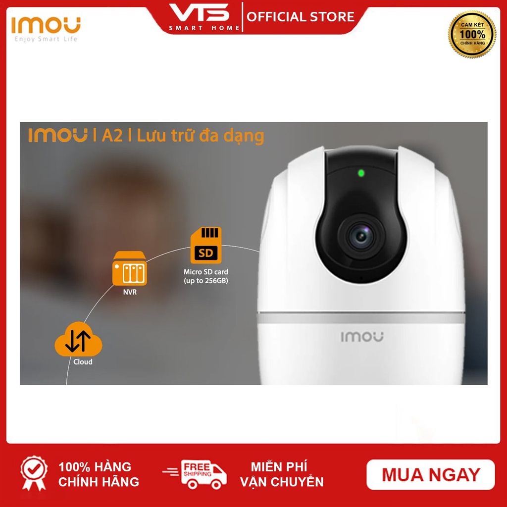 Camera WIFI IMOU A2 A22EP V3 2MP Full HD 1080P - Ranger 2 - Quay Quét 360 Độ - Đàm Thoại 2 Chiều - DIGI Smart VN 4