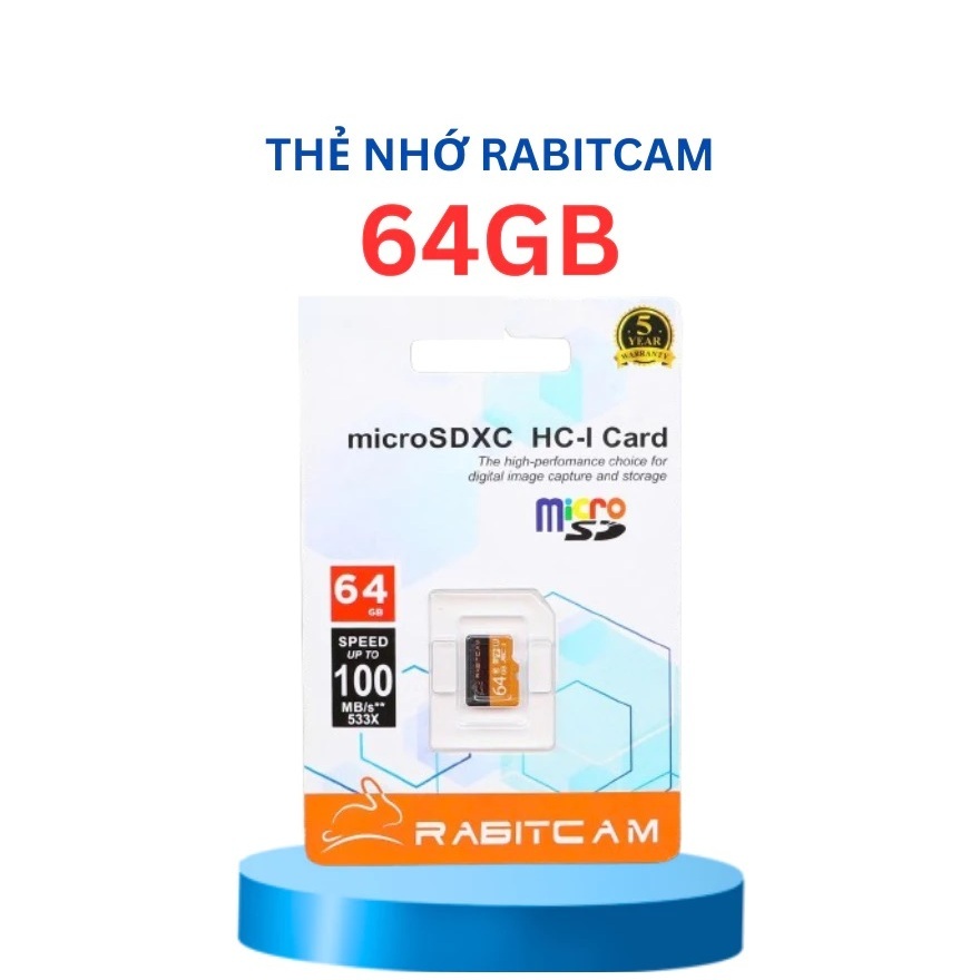 Thẻ Nhớ Micro SD RABITCAM 32GB/64GB/128GB Chính Hãng, Chuyên Dùng Cho Camera, Bảo Hành 5 Năm 7
