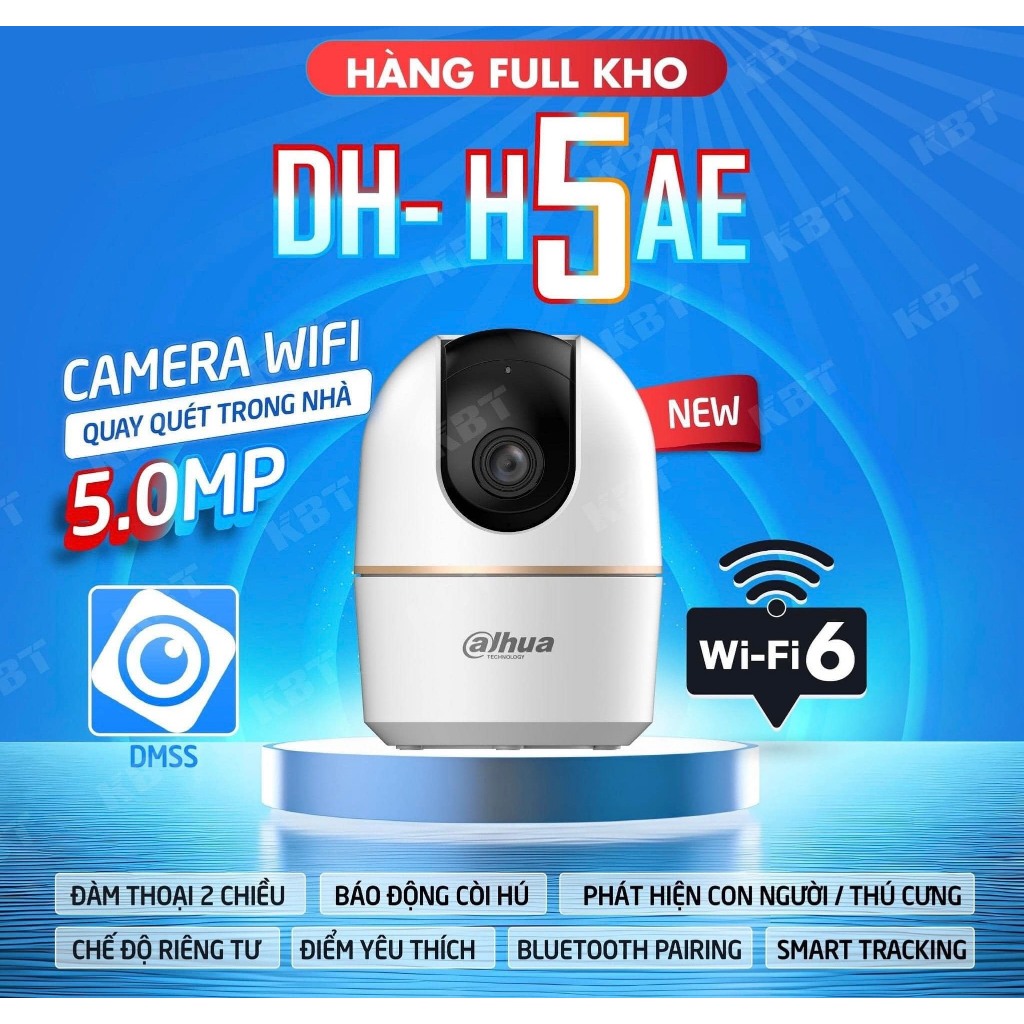 Camera Wifi DAHUA HERO A1 H3AE 3MP/H4AE 4MP/H5AE 5MP Trong Nhà, Xoay 360 Độ, Đàm Thoại, Theo Dõi 2