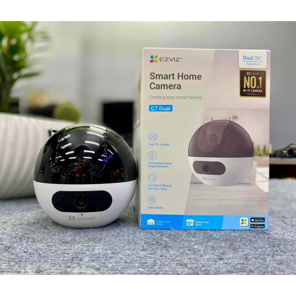 Camera Wifi EZVIZ 2 Mắt C7 Dual 2K+ (4MP + 4MP) Trong Nhà Cao Cấp, Xoay 360 Độ - Đàm Thoại 2 Chiều 3