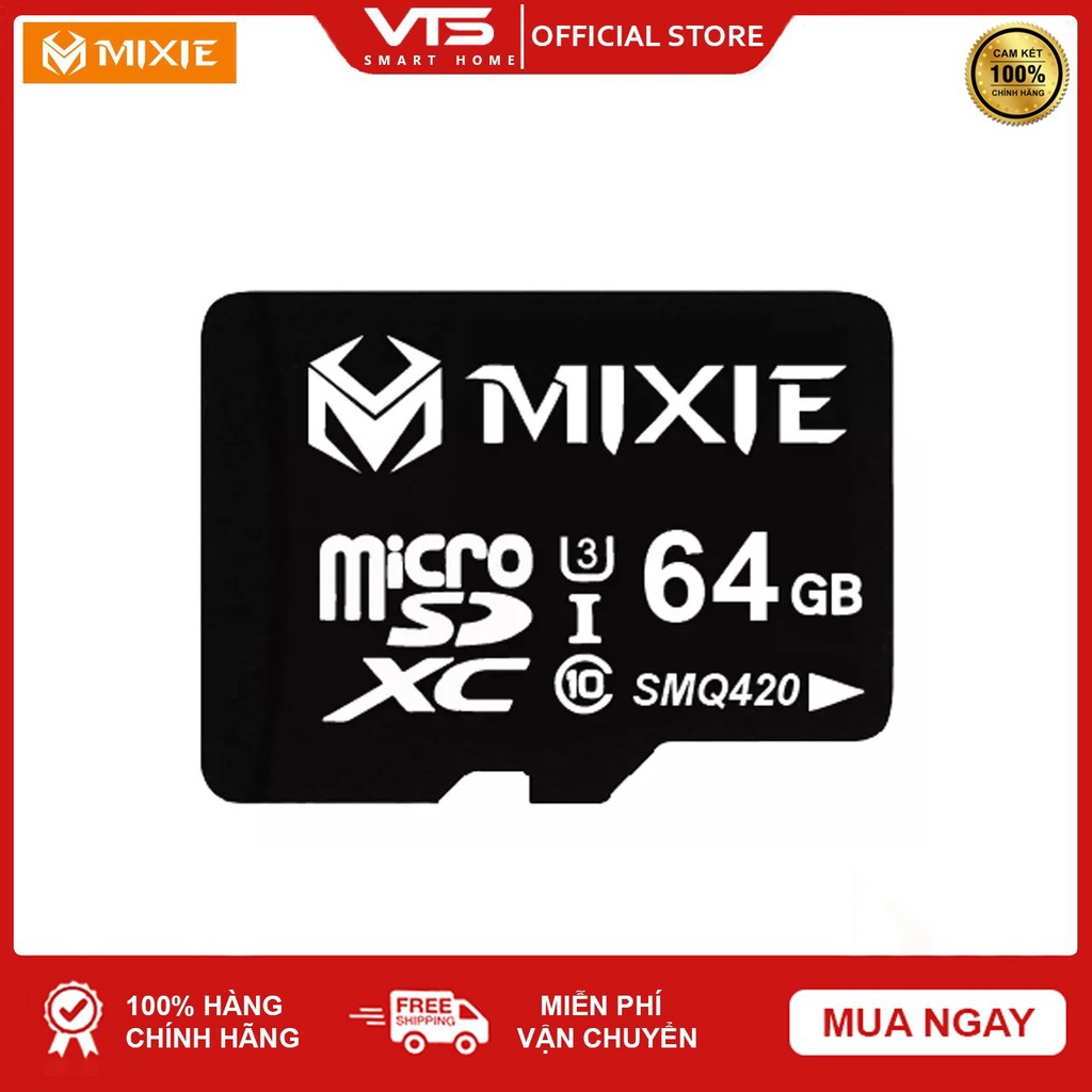 Thẻ nhớ Micro SD Mixie 64Gb 95MB/s U3, Chuyên dụng cho Camera Chính Hãng, Bảo Hành 3 Năm - VTS Store 4
