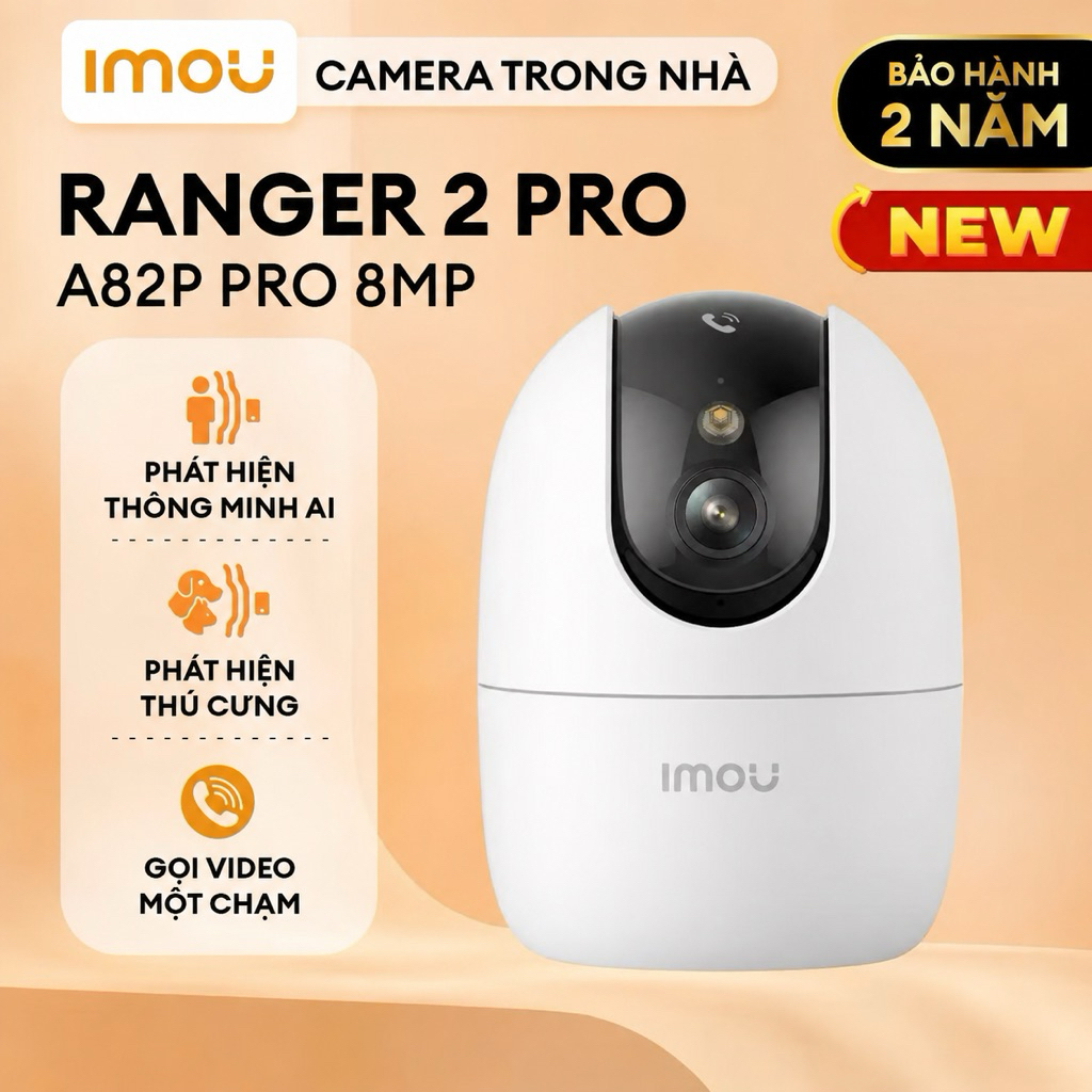 Camera Wifi IMOU RANGER 2 PRO A32P 3MP/ A52P 5MP, Hổ Trợ Wifi 6, Xoay 360 Độ, 1 Chạm Gọi Điện 6