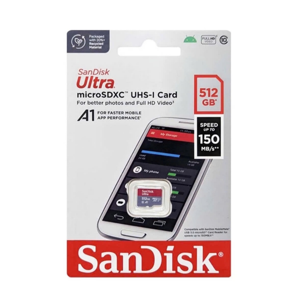 Thẻ nhớ MicroSDXC SanDisk 256GB / 512GB Ultra A1 C10 U1 UHS-I 150MB/s, Chuyên Dùng Cho Camera, Bảo hành 7 Năm 5