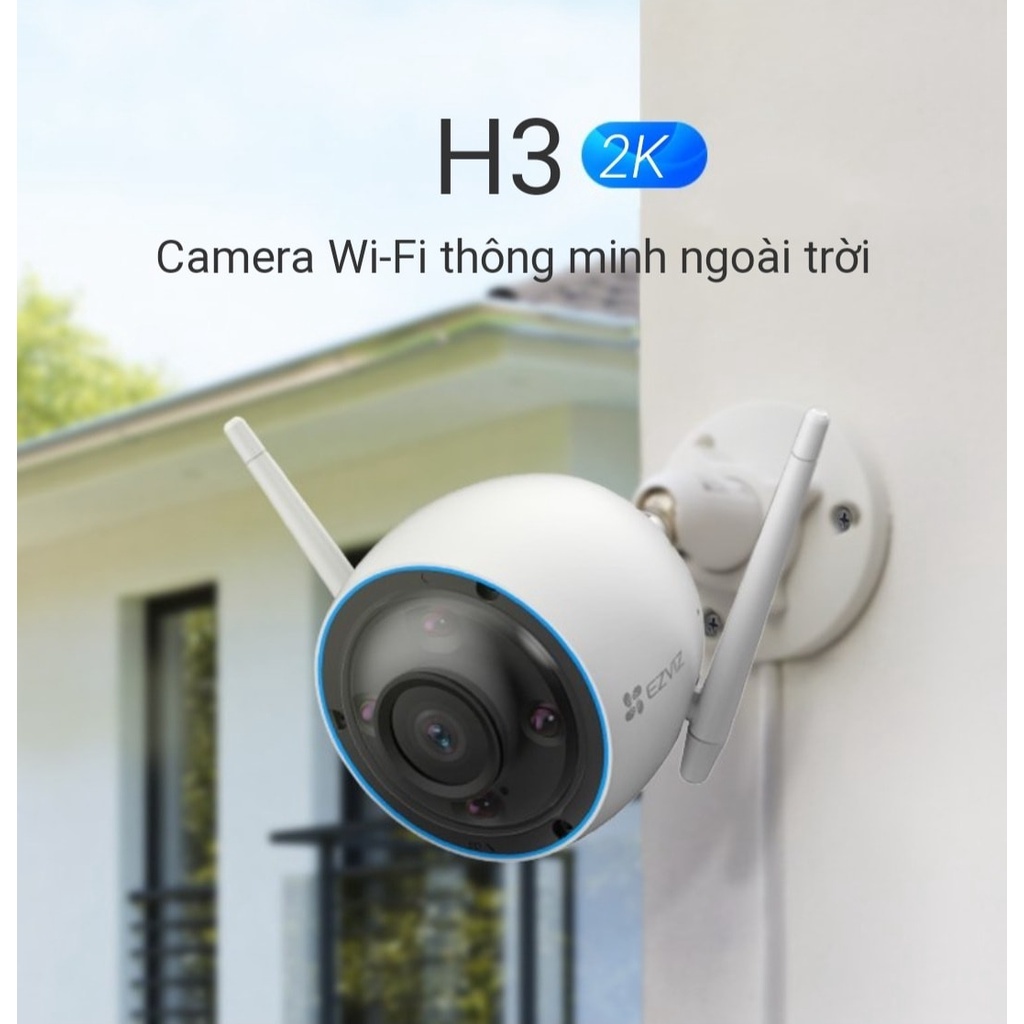 Camera IP Wifi EZVIZ H3 2K 3MP, Đàm Thoại 2 Chiều, Chuẩn H.265, Ai Thông Minh - VTS Store 3