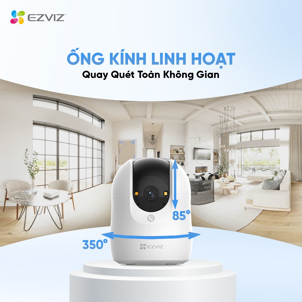 Camera Wifi EZVIZ C6N G1 4K 8MP/C6N G1 3MP/5MP/H6C G1 - Xoay 360 Độ, Đàm Thoại 2 Chiều, Theo Dõi 10