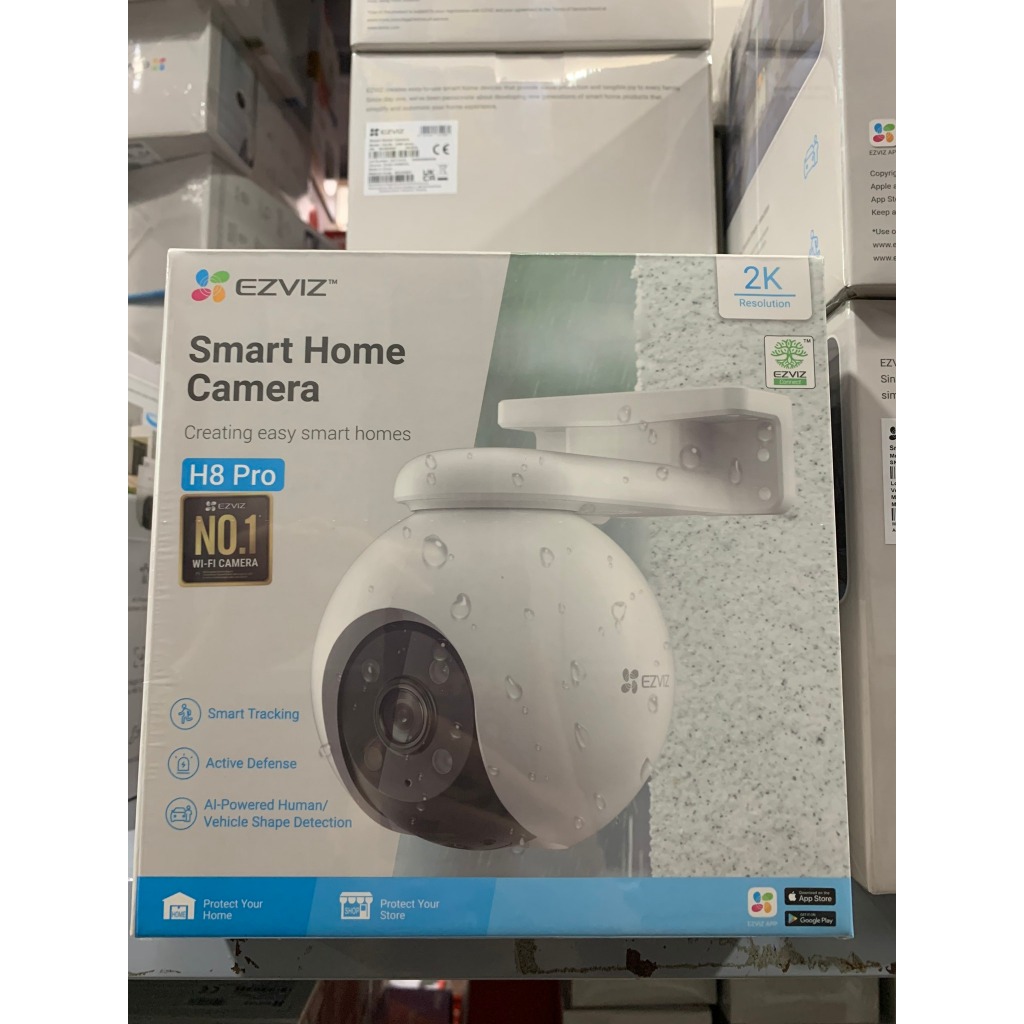 Camera Wifi EZVIZ H8X 2K+ 4MP/H8 Pro 2K 3MP, Ngoài Trời, Xoay 360 Độ, Đàm Thoại 2 Chiều, Full Color 2
