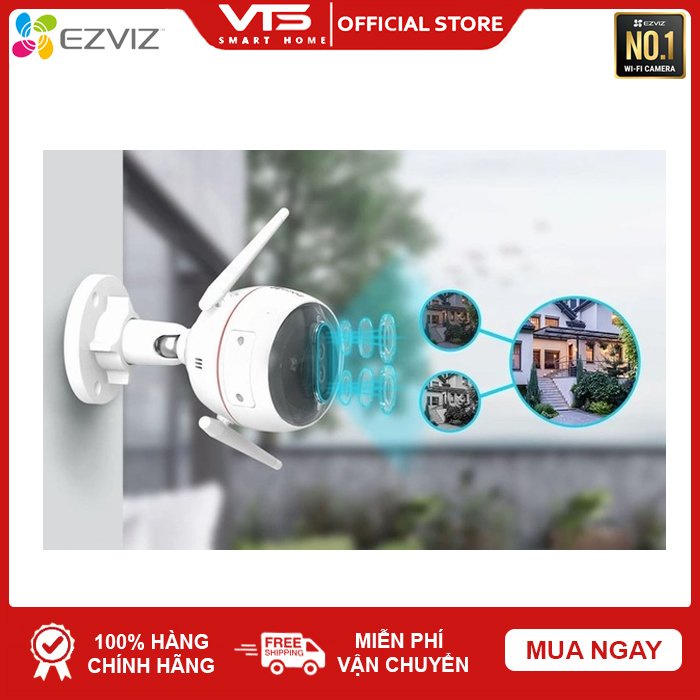 [NPP CHÍNH HÃNG] Camera IP Wifi Ngoài Trời Ezviz C3X Bản Mắt Kép Có Màu Ban Đêm Full HD 1080P - Hàng Chính Hãng - VTS 6