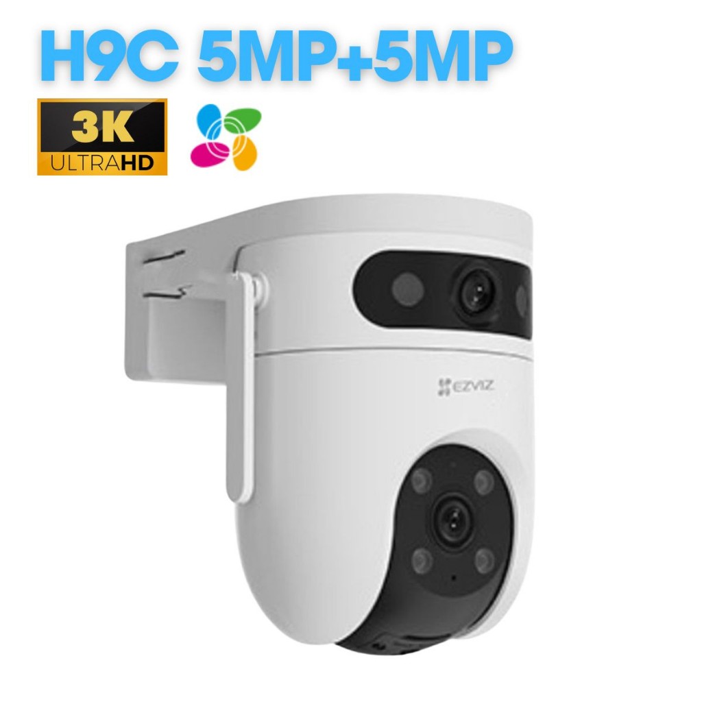 Camera Wifi 2 Mắt EZVIZ H9C 2K 6MP/H9C 3K 10MP/H90 Dual, Xoay 360 Độ, Đàm Thoại 2 Chiều, Full Color 10
