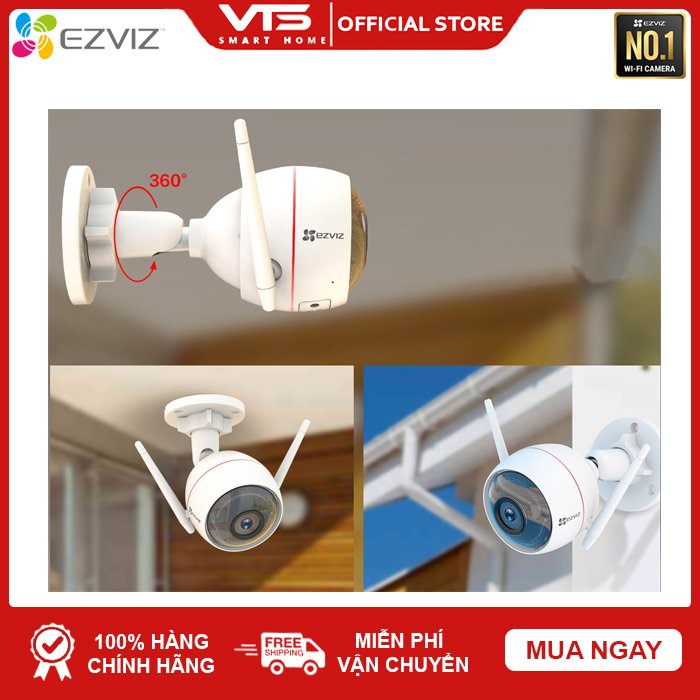 [NPP CHÍNH HÃNG] Camera Wifi EZVIZ C3WN 2.0MP, Hồng Ngoại 30M, Chống Bụi Bẩn IP66, Hỗ Trợ Thẻ Nhớ 256GB, BH 2 Năm - VTS 8