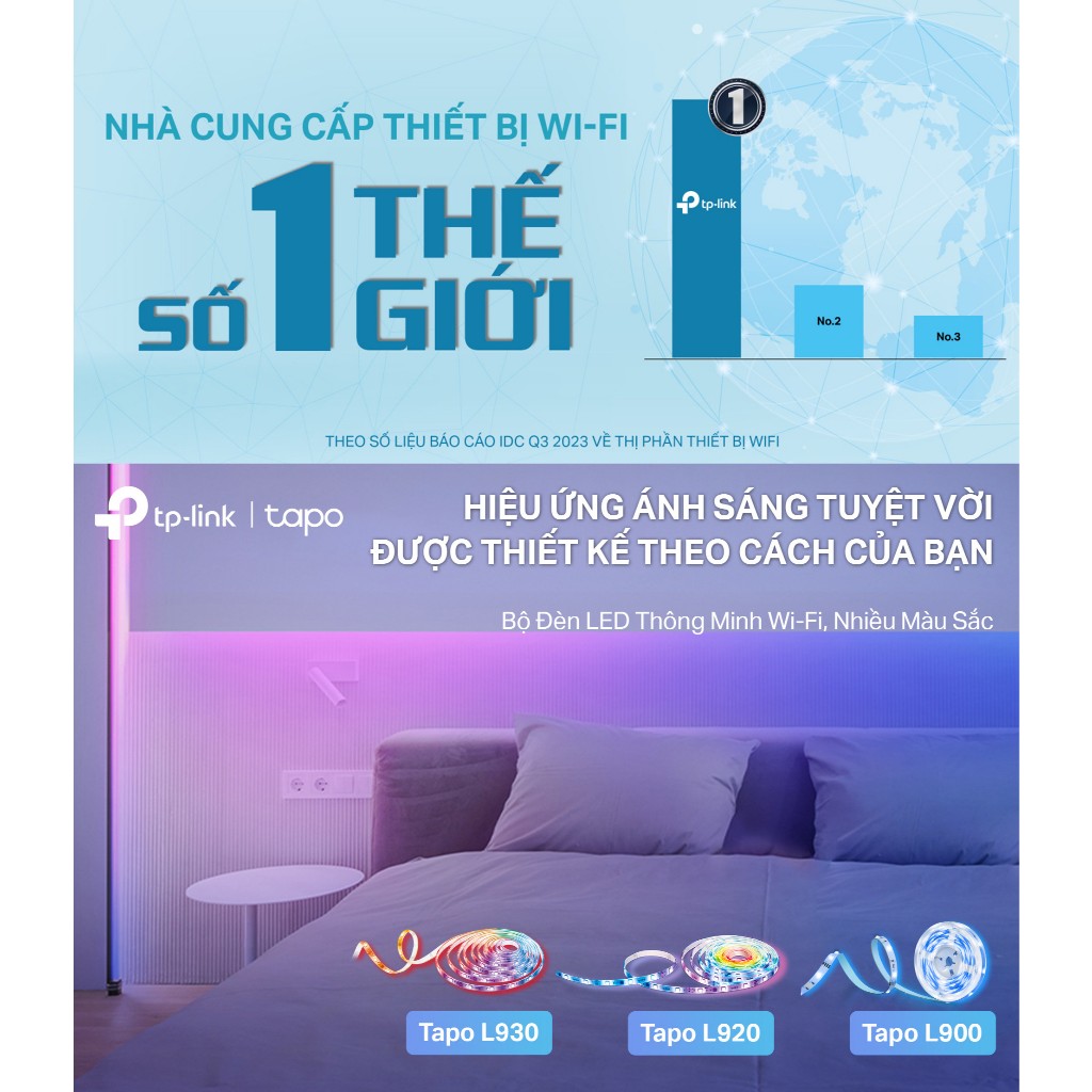 Bộ Led Dây TP-Link Tapo L900-5 / L920-5 / L930-5 WiFi Điều Khiển Thông Minh Nhiều Màu Sắc, Dây Dài 5 Mét 7