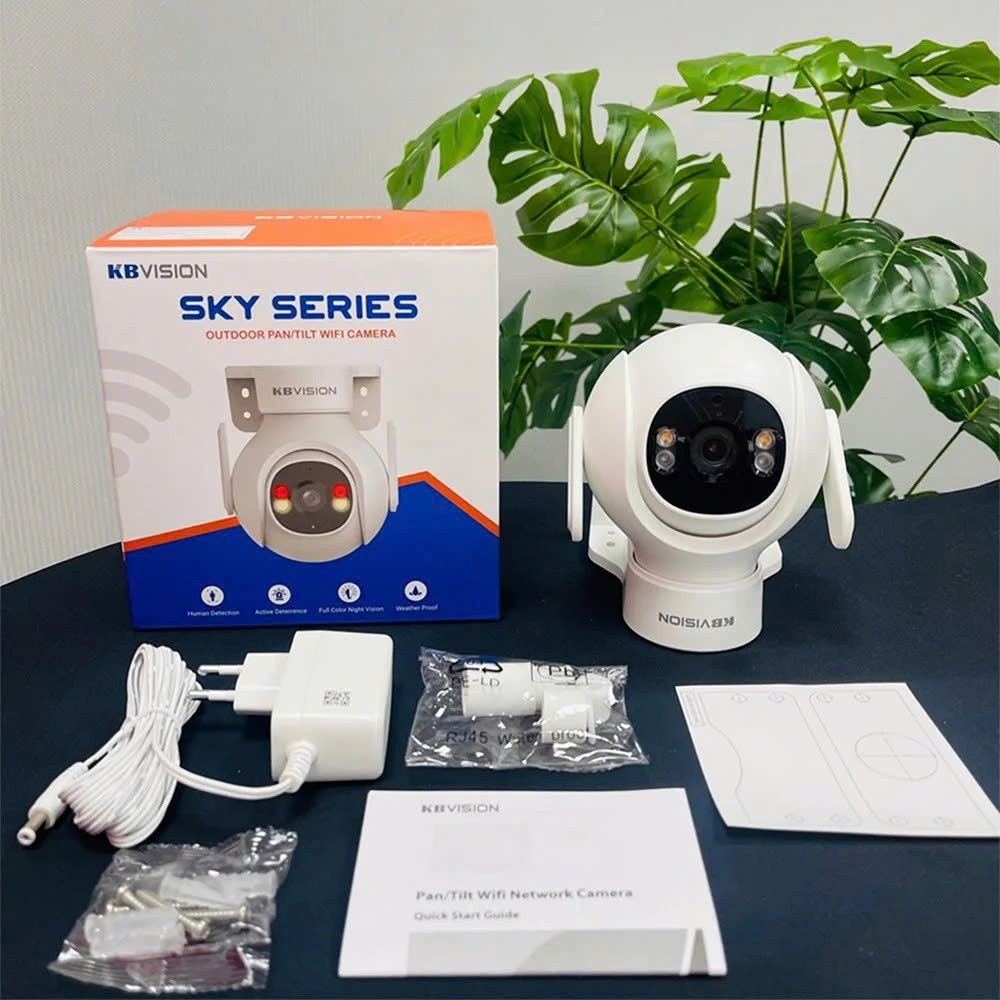 Camera Wifi KBVISION KX-S3BW/KX-S5BW Ngoài Trời, Có Màu Ban Đêm, Xoay 360 Độ, Đàm Thoại 2 Chiều 6