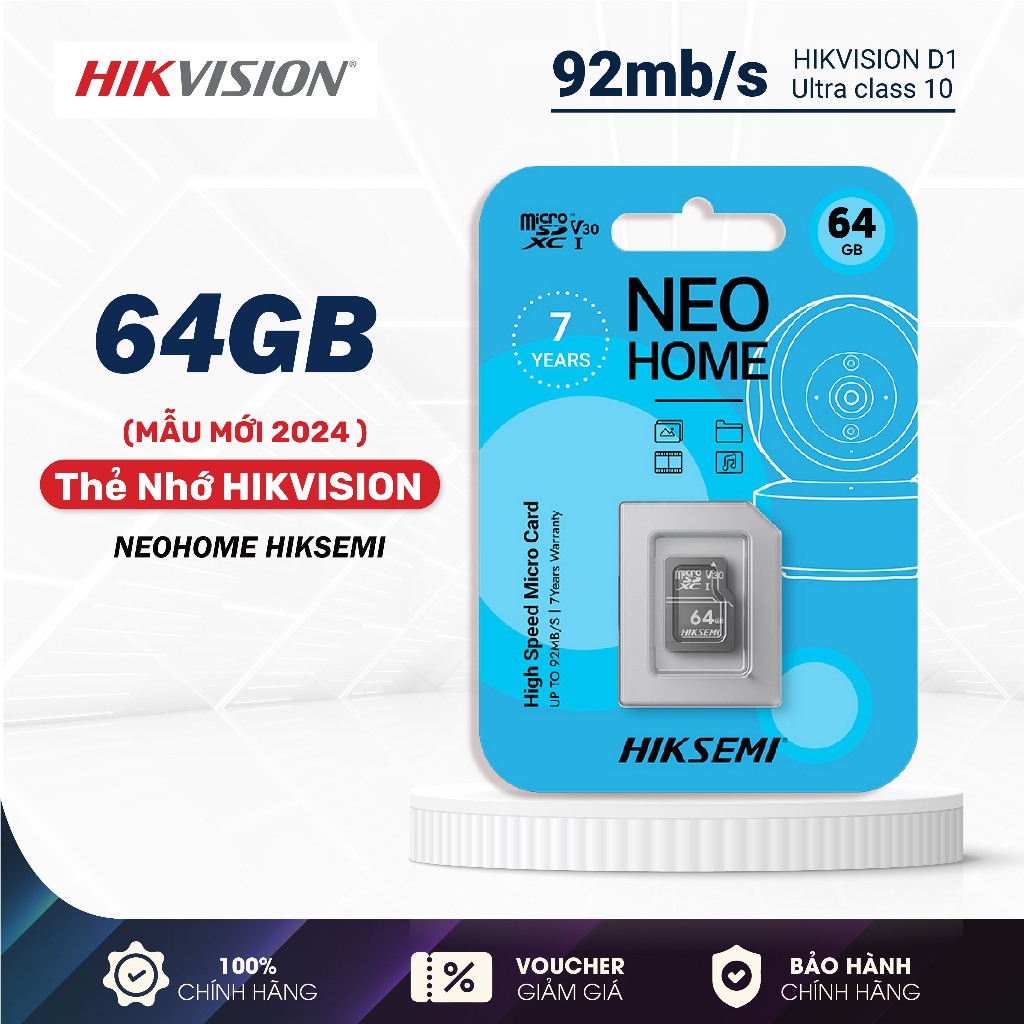 Thẻ Nhớ Micro SD HIKSEMI D1 32GB/64GB/128GB Class 10 Tốc Độ 92MB/s Chuyên Dùng Cho Camera - VTS VN 3
