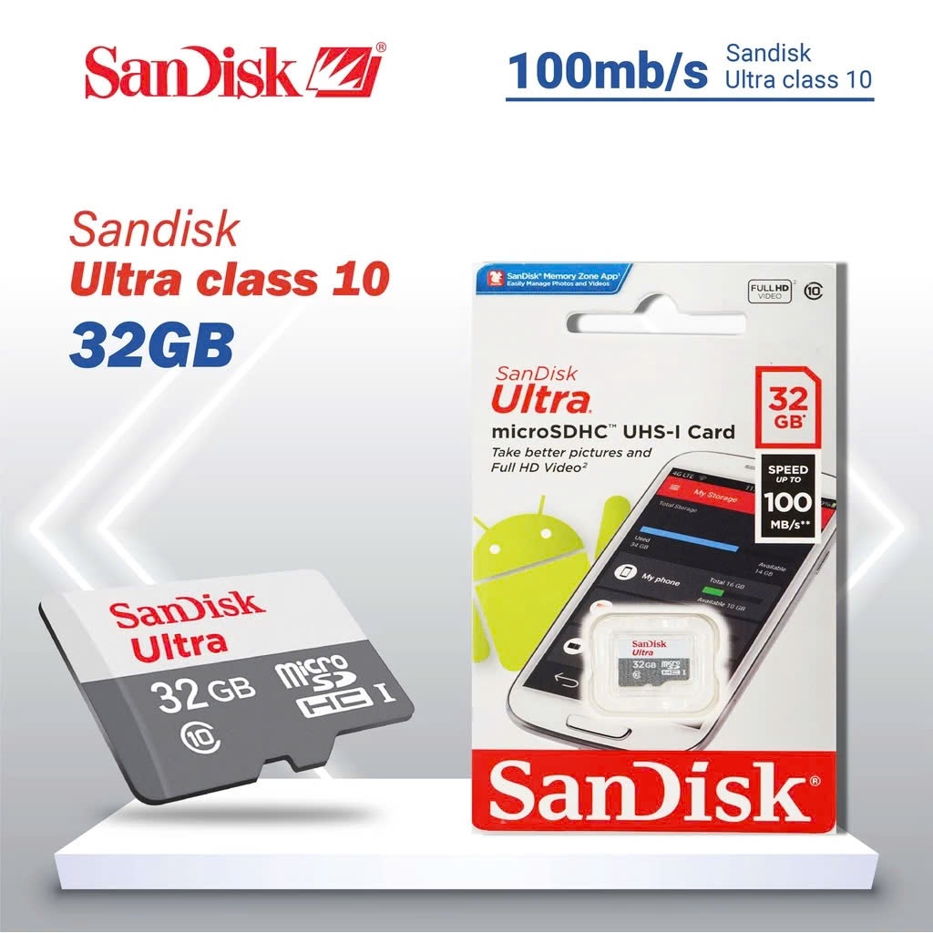 Thẻ Nhớ Micro SD Sandisk Chính Hãng 32GB/64GB/128GB – Tốc Độ Cao, Bền Bỉ, Chuyên Dùng Cho Camera,... 4