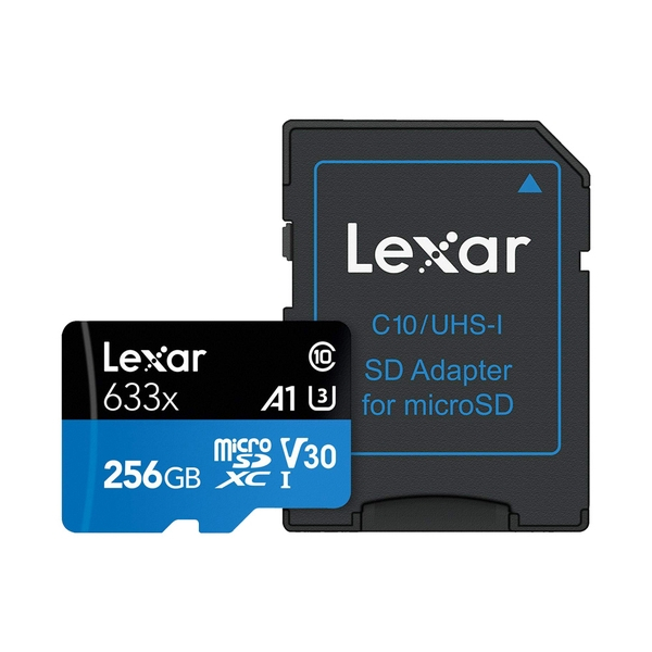 Thẻ Nhớ Micro SDXC LEXAR 256GB/512GB 633x Class 10 A1 Chính Hãng - Tốc Độ Cao, Chuyên Dùng Cho Camera, Máy Ảnh,... 8