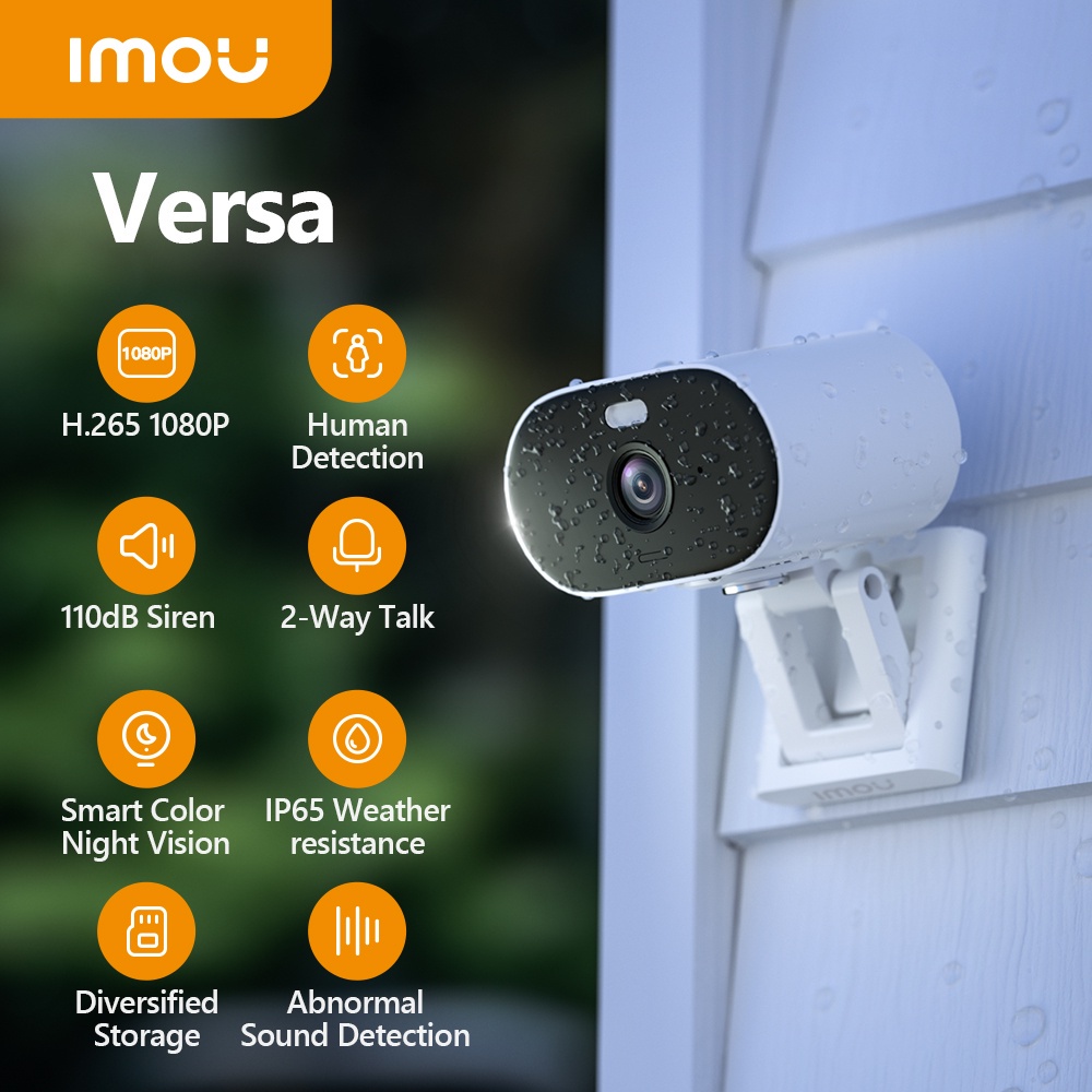 [NPP CHÍNH HÃNG] Camera Wifi Imou VERSA C22FP 2MP Dùng Trong Nhà Ngoài Trời Nhỏ Gọn Màu Ban Đêm Đế Nam Châm Chống Nước 5