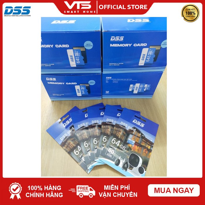 Thẻ nhớ Micro SD 32/64/128GB DSS Class 10,Chuyên dụng Camera - Hot - Chính Hãng DSS - Bảo Hành 3 Năm 6