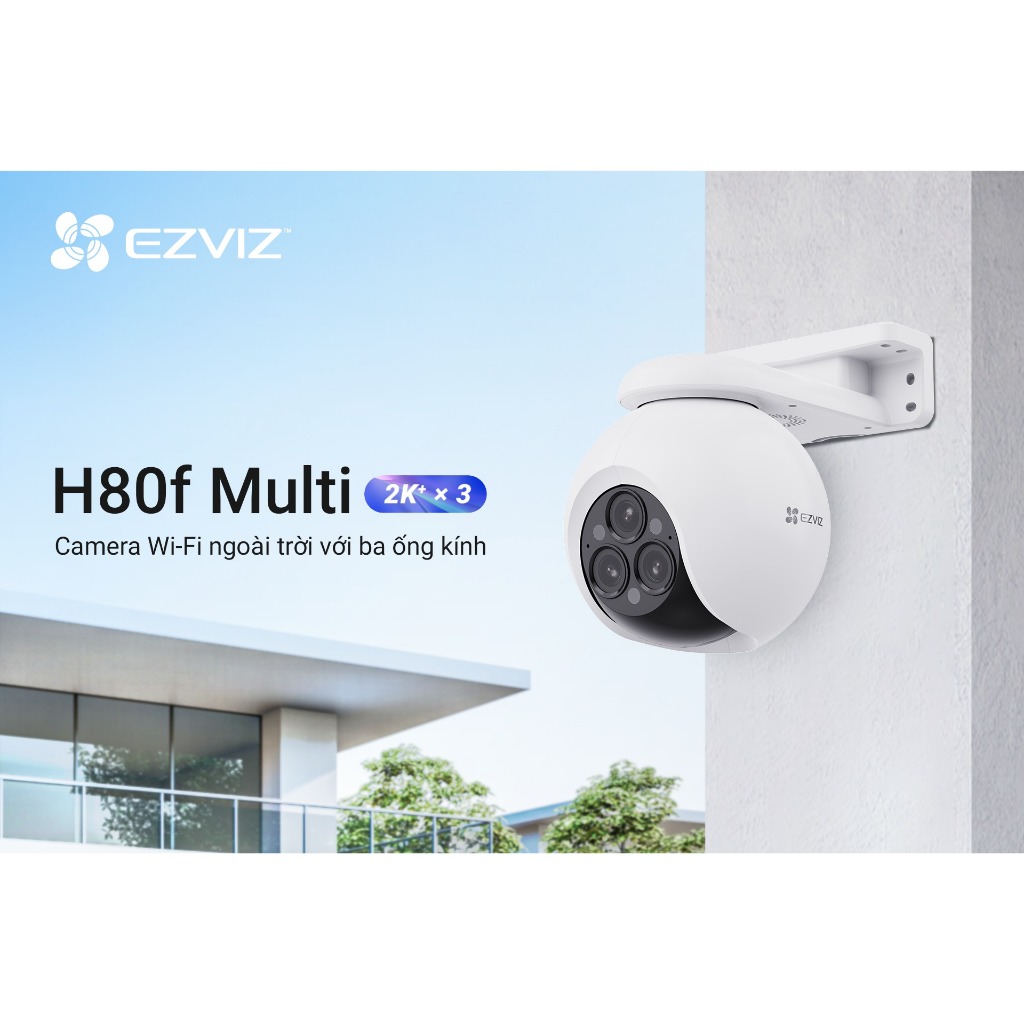 Camera Wifi EZVIZ H8X 4MP/ H80F 4MP Zoom 12X, Xoay 360 Độ, Đàm Thoại 2 Chiều, Có Màu, Theo Dõi Ai