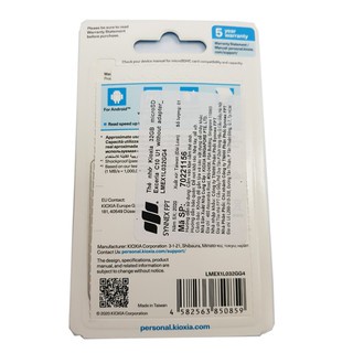 Thẻ nhớ Micro SD Kioxia Exceria 32GB (Xanh) - Formerly Toshiba Memory - BH 3 Năm 8