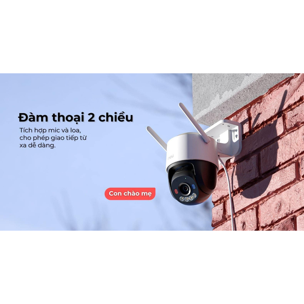 Camera Wifi IMOU CRUISER SC K7FP 3MP/5MP/8MP, Đèn Cảnh Báo Xanh Đỏ, Đàm Thoại 2 Chiều, Theo Dõi 10